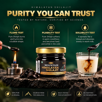 Mountain Himalayan Shilajit Resin – 100% Pure Natural