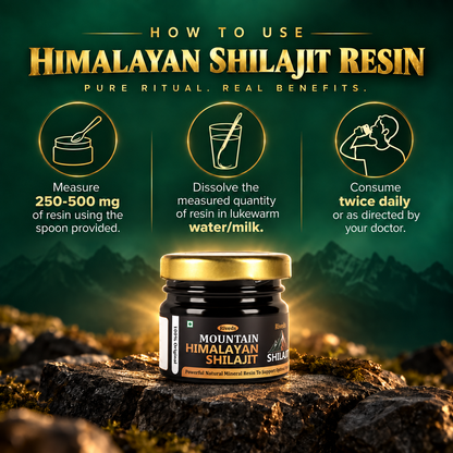 Mountain Himalayan Shilajit Resin – 100% Pure Natural
